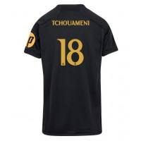 Fotbalové Dres Real Madrid Aurelien Tchouameni #18 Dámské Alternativní 2023-24 Krátký Rukáv